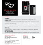 König Bistro Coffee Machine + Milk Cooler - Image 3